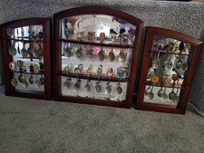 Franklin Mint Country Store Pewter Spoons/Mirrored Rack-24 Spoon Complete Set picture