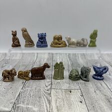 Wade Whimsies Mixed Lot of 14 Noah's Ark Couple Animals Dogs Cats Sheep Birds picture