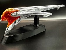 1950 Pontiac Chieftain Hood Ornament Indian Chief Jet GM 513872 Amber Lucite picture