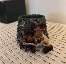 Boyds Bears & Friends Maynard & Melvin Tales of the North Votive Candle Holder picture