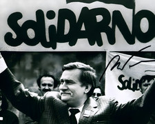 LECH WALESA SIGNED REPRINT PRESIDENT OF POLAND NOBEL PEACE PRIZE 8