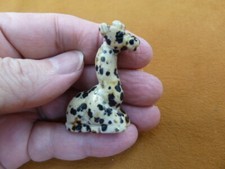 (Y-GIR-SI-567) baby spotted GIRAFFE giraffes carving FIGURINE gemstone giraffes picture