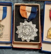 Dieges Clust New York Mayor's Committee Medal From La Guardia to Joliet HS Band picture