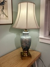 Signed Camille Tharaud MCM Porcelain Lamp Marbro France by Limoges No. 360.2 picture