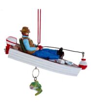 Sleeping Fisherman in Boat Ornament picture