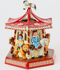 Villeroy & Boch Porcelain Carousel Figurine Multicolor Boxed tea light  picture