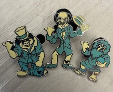 WDW Disney Haunted Mansion Hitch Hiking Ghost  Hidden Mickey Set of 3 Pins picture