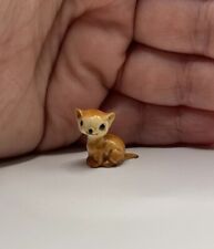 Vintage Retired Rare Hagen Renaker Orange Cat Kitten Miniature Figurine picture