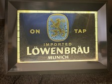 Vintage Lowenbrau Beer Sign size 19 1/2” X 14