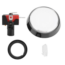 60mm Large Round LED Illuminated Push Button With Microswitch For Gam NEW picture