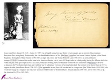 Louisa Drew Autograph for Martha Ford 1889 Drew Barrymore Ancestor RARE Theater picture
