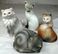 Vintage Avon Porcelain Bisque Cat Figurines ~Tabby/Calico/Siamese/Persian ~ 1984 picture