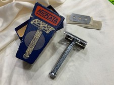 Nicplata safety razor + 5 Solingen blades WW2 era  1930s–1940s German picture