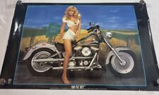 Harley Davidson - Fat Boy 1991 Motor Cycle Poster 36x24” Pinup man cave garage picture