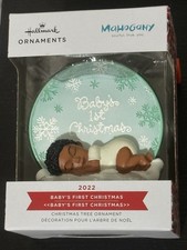 Hallmark Mahogany Baby's First Christmas 2022 Christmas Ornament In Box picture