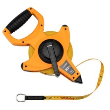 LAND 100FT/30M Heavy Duty Fiberglass Tape Measure - 1/2-Inch Wide, Dual Inch/... picture
