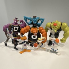 Looney Tunes Space Jam Mixed Lot 7 Figures Bugs Bunny Daffy Duck Plastic picture