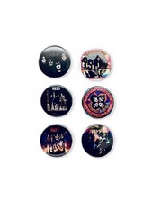 Kiss “The First 5” Album Covers 1.5” Pin Back Buttons w/ Chase Button picture