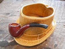 ** Nice Vintage Lefton Hat Pipe Ashtray Lefton Japan 116682 Ceramic ** picture