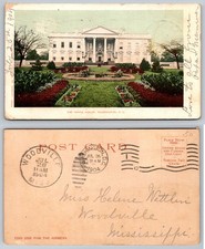 1904 The White House Washington D.C. Detroit Photographic Postcard Posted picture
