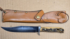 Vintage Puma Bowie Knife #6396 With Leather Sheath - Made in Germany picture
