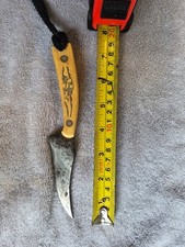 Schrade USA Made Scrimshaw 155SC 7.25 Sharpfinger Sharp Finger fixed blade knife picture