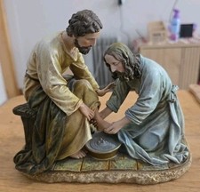 Roman Joseph Studio Jesus Washing Feet Christian Statue 8