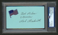 Bob Beckwith Signed Index Card (PSA) 9/11 World Trade Center Firefighter FDNY picture