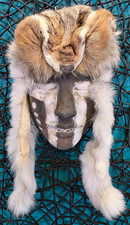 VTG Sally Thielen Raku Porcelain Spirit Mask 1987 South Eagle Woman #8772 Native picture