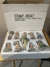 Collections ETC Shelf Sitters/ornaments  #88047 Little Indian Bells (10) NEW picture