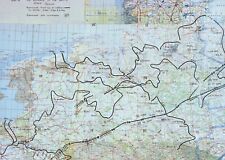 MONTGOMERYS 21st ARMY ADVANCE NORTH GERMANY TO THE BALTIC 1945  MOUNTED WAR MAP picture