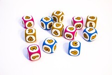 Colorful Mario Character Inspired Dice Set for Party Games  Perfect Gamer Gift picture