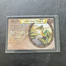 2002 WOTC Harry Potter - Welsh Green Dragon Foil 30/80 - Adventures At Hogwarts picture
