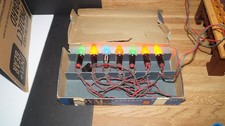 VINTAGE SEVEN (7) ROYAL USA GENERAL ELECTRIC GE CHRISTMAS LIGHTS SET No. 207 picture