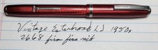 Vintage Esterbrook LJ Red Fountain Pen 2668 Firm Medium Nib 1950s picture