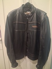 Harley davidson 105th anniversary leather coat and vest picture