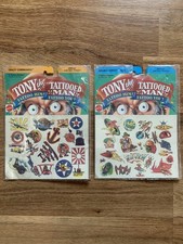 Vintage 1993 Mattel Tony the Tattooed Man Unused Tattoo Sheets 4668 and 4670  picture