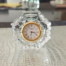 Waterford Crystal Gold Faced Desk Clock picture