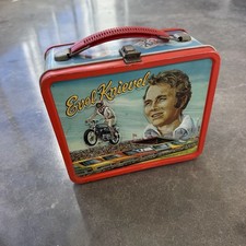 VTG 1974 Evil Knievel Aladdin Metal Lunch Box No Thermos picture
