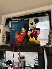 Vintage AT&T Mickey Mouse Telephone Disney Collectible Push Button Corded Phone picture