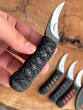 Owltown KATANA HANDLE WRAPPED Pivia Moon Knife, PIKAL ELVIA fusion 12c27 steel picture