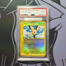 PSA 8 Pokemon Pichu 22/165 Reverse Holo Foil Expedition Vintage Low Pop picture