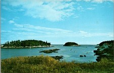 Looking South From Summer Resort Five Islands ME Vintage Postcard TP14-2 picture