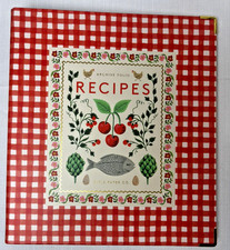 Rifle Paper Company Archive Folio Recipe Binder Red/White Checkered & Botanical picture