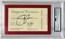 Mike Pence Signed 2021 Inauguration Full Ticket Autographed VP Trump PSA/DNA picture