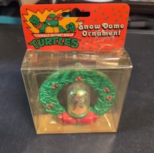 Vintage TMNT Snow Dome Ornament In Package Raphael Mirage Studios Noteworthy  picture