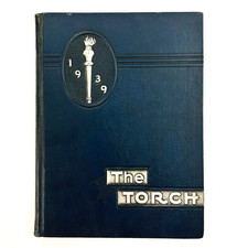 1939 Elmira NY Free Academy High School Yearbook The Torch With Lots Signatures picture