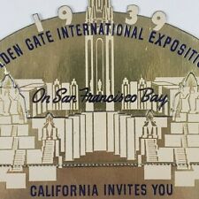 1939 Golden Gate International Exposition SF California Bookmark Display Paper picture