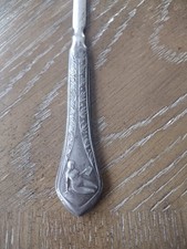Pretty Antique Art Nouveau Jugendstil Letter Opener Ornate Reclining Nude Woman picture