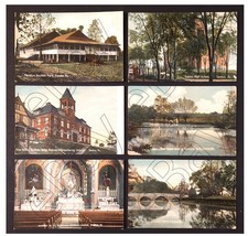 EASTON PENNSYLVANIA - Lot of 6 Beautiful Unused POSTCARDS c.1912 picture